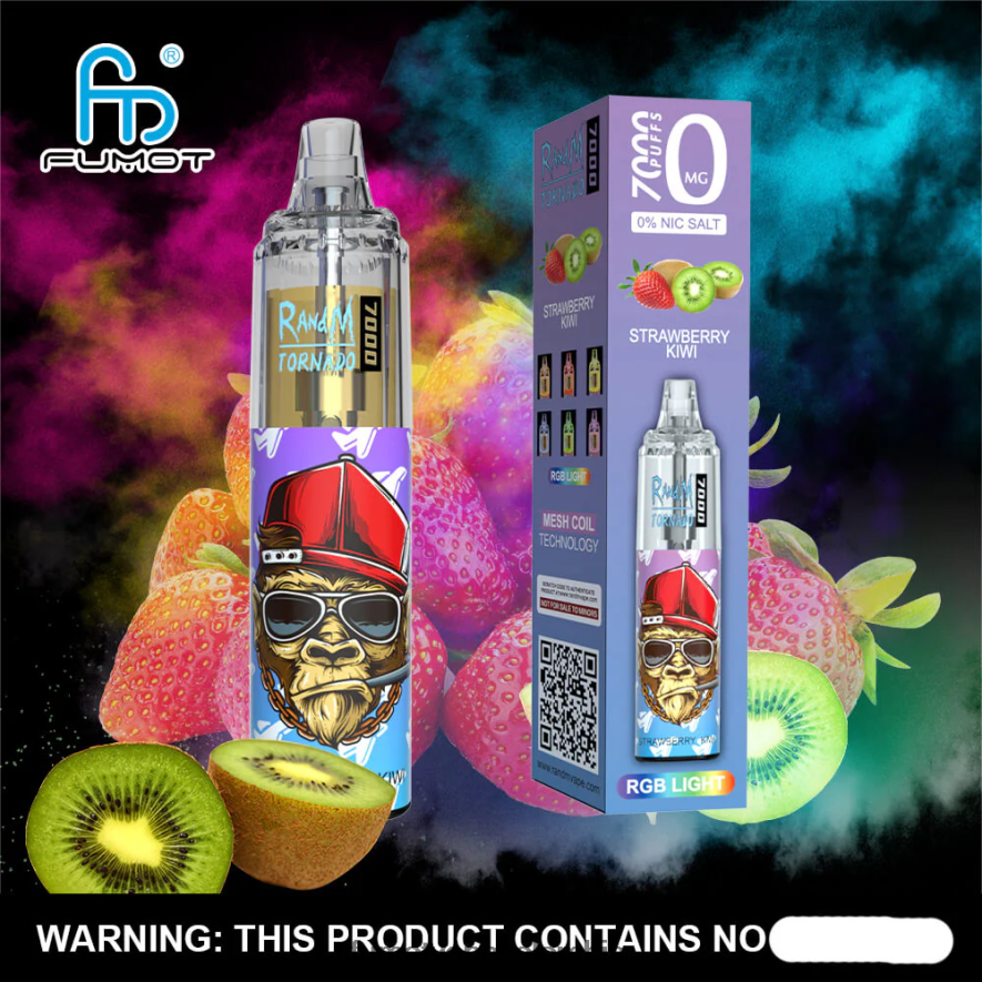 Fumot vape online shop - Pluma vaporizador desechable 0% 7000 - 14 ml (1 pieza) frambuesa arándano Fumot Tornado 66880J509